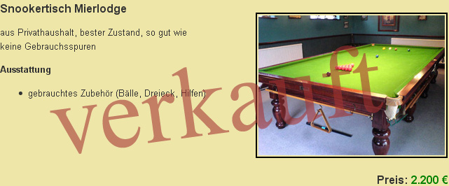 verkauft